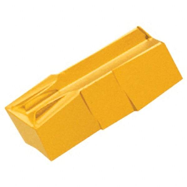 Iscar - 486030GIF Grade IC20, 4.86mm Cutting Width Carbide Grooving Insert - 13mm Max Depth of Cut, Neutral, 0.3mm Corner Radius, Uncoated - USA Tool & Supply