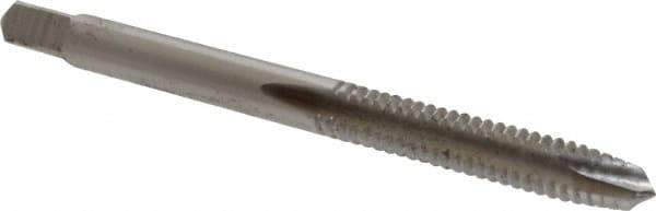 Hertel - #10-24 UNC, 2 Flute, Bright Finish, High Speed Steel Spiral Point Tap - Plug Chamfer, Right Hand Thread, 2-3/8" OAL - Exact Industrial Supply