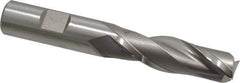 Hertel - 5/8", 2" LOC, 5/8" Shank Diam, 4-1/8" OAL, 2 Flute, Cobalt Square End Mill - Single End, Uncoated, Spiral Flute, 30° Helix, Centercutting, Right Hand Cut, Right Hand Flute - USA Tool & Supply