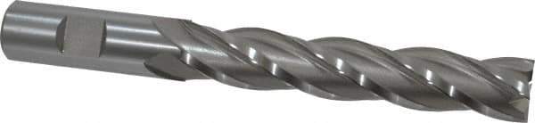 Hertel - 3/4", 4" LOC, 3/4" Shank Diam, 6-1/4" OAL, 4 Flute, Cobalt Square End Mill - Single End, Uncoated, Spiral Flute, 30° Helix, Centercutting, Right Hand Cut, Right Hand Flute - USA Tool & Supply