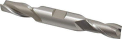Hertel - 17/32", 1-1/8" LOC, 5/8" Shank Diam, 4-1/2" OAL, 2 Flute, High Speed Steel Square End Mill - Double End, Uncoated, Spiral Flute, 30° Helix, Centercutting, Right Hand Cut, Right Hand Flute - USA Tool & Supply