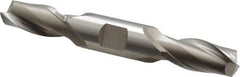 Hertel - 21/32", 1-5/16" LOC, 3/4" Shank Diam, 5" OAL, 2 Flute, High Speed Steel Square End Mill - Double End, Uncoated, Spiral Flute, 30° Helix, Centercutting, Right Hand Cut, Right Hand Flute - USA Tool & Supply