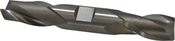 Hertel - 3/4", 1-5/16" LOC, 3/4" Shank Diam, 5" OAL, 2 Flute, High Speed Steel Square End Mill - Double End, Uncoated, Spiral Flute, 30° Helix, Centercutting, Right Hand Cut, Right Hand Flute - USA Tool & Supply