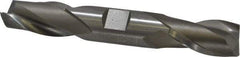 Hertel - 3/4", 1-5/16" LOC, 3/4" Shank Diam, 5" OAL, 2 Flute, High Speed Steel Square End Mill - Double End, Uncoated, Spiral Flute, 30° Helix, Centercutting, Right Hand Cut, Right Hand Flute - USA Tool & Supply