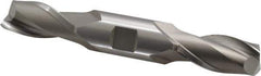 Hertel - 25/32", 1-9/16" LOC, 7/8" Shank Diam, 5-1/2" OAL, 2 Flute, High Speed Steel Square End Mill - Double End, Uncoated, Spiral Flute, 30° Helix, Centercutting, Right Hand Cut, Right Hand Flute - USA Tool & Supply
