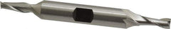 Hertel - 13/64", 1/2" LOC, 3/8" Shank Diam, 3-1/8" OAL, 2 Flute, High Speed Steel Square End Mill - Double End, Uncoated, Spiral Flute, 30° Helix, Centercutting, Right Hand Cut, Right Hand Flute - USA Tool & Supply