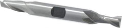 Hertel - 19/64", 9/16" LOC, 3/8" Shank Diam, 3-1/8" OAL, 2 Flute, High Speed Steel Square End Mill - Double End, Uncoated, Spiral Flute, 30° Helix, Centercutting, Right Hand Cut, Right Hand Flute - USA Tool & Supply