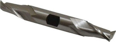Hertel - 31/64", 13/16" LOC, 1/2" Shank Diam, 3-3/4" OAL, 2 Flute, High Speed Steel Square End Mill - Double End, Uncoated, Spiral Flute, 30° Helix, Centercutting, Right Hand Cut, Right Hand Flute - USA Tool & Supply