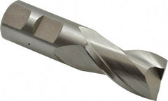 Hertel - 29/32", 1-1/2" LOC, 7/8" Shank Diam, 3-1/2" OAL, 2 Flute, High Speed Steel Square End Mill - Single End, Uncoated, Centercutting - USA Tool & Supply