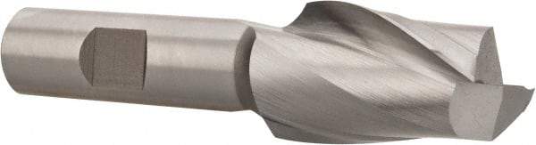 Hertel - 15/16", 1-1/2" LOC, 5/8" Shank Diam, 3-5/8" OAL, 2 Flute, High Speed Steel Square End Mill - Single End, Uncoated, Spiral Flute, 30° Helix, Centercutting, Right Hand Cut, Right Hand Flute - USA Tool & Supply