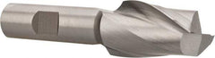 Hertel - 15/16", 1-1/2" LOC, 5/8" Shank Diam, 3-5/8" OAL, 2 Flute, High Speed Steel Square End Mill - Single End, Uncoated, Spiral Flute, 30° Helix, Centercutting, Right Hand Cut, Right Hand Flute - USA Tool & Supply