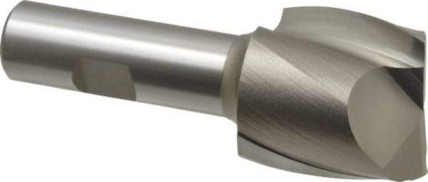 Hertel - 1-1/2", 1-1/2" LOC, 3/4" Shank Diam, 3-7/8" OAL, 2 Flute, High Speed Steel Square End Mill - Single End, Uncoated, Spiral Flute, 30° Helix, Centercutting, Right Hand Cut, Right Hand Flute - USA Tool & Supply