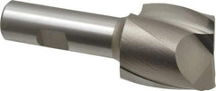 Hertel - 1-1/2", 1-1/2" LOC, 3/4" Shank Diam, 3-7/8" OAL, 2 Flute, High Speed Steel Square End Mill - Single End, Uncoated, Spiral Flute, 30° Helix, Centercutting, Right Hand Cut, Right Hand Flute - USA Tool & Supply