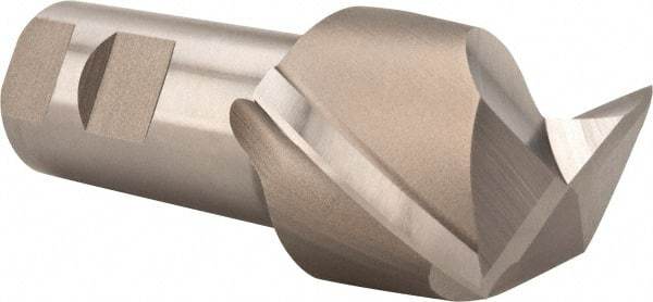Hertel - 2", 1-5/8" LOC, 1-1/4" Shank Diam, 4-1/8" OAL, 2 Flute, High Speed Steel Square End Mill - Single End, Uncoated, Spiral Flute, 30° Helix, Centercutting, Right Hand Cut, Right Hand Flute - USA Tool & Supply