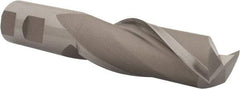Hertel - 1-1/8", 3" LOC, 1" Shank Diam, 5-1/2" OAL, 2 Flute, High Speed Steel Square End Mill - Single End, Uncoated, Spiral Flute, 30° Helix, Centercutting, Right Hand Cut, Right Hand Flute - USA Tool & Supply