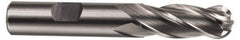 Hertel - 3/4" Diam, 3" LOC, 4 Flute Cobalt Ball End Mill - Uncoated, Single End, 5-1/4" OAL, 3/4" Shank Diam, Spiral Flute - USA Tool & Supply