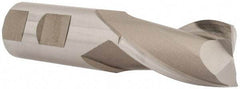 Hertel - 1" Diam, 1-5/8" LOC, 2 Flute High Speed Steel Keyway End Mill - Spiral Flute, Uncoated, 1" Shank Diam, 4-1/8" OAL, 30° Helix, Centercutting - USA Tool & Supply