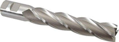 Hertel - 1-1/4", 6" LOC, 1-1/4" Shank Diam, 8-1/2" OAL, 4 Flute, High Speed Steel Square End Mill - Single End, Uncoated, Spiral Flute, 30° Helix, Right Hand Cut, Right Hand Flute - USA Tool & Supply