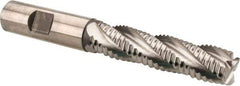 Hertel - 5/8" Diam, Coarse Pitch, 2-1/2" LOC, 4 Flute Cobalt Roughing Square End Mill - Uncoated, 4-5/8" OAL, 5/8" Shank Diam, Single End, Centercutting, 30° Helix - USA Tool & Supply