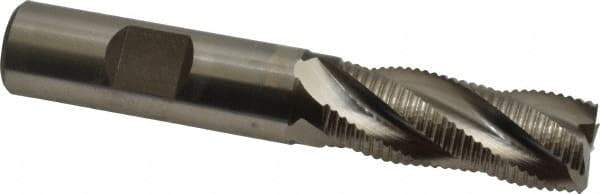 Hertel - 5/8" Diam, Fine Pitch, 1-5/8" LOC, 4 Flute Cobalt Roughing Square End Mill - Uncoated, 3-3/4" OAL, 5/8" Shank Diam, Single End, Centercutting, 30° Helix - USA Tool & Supply
