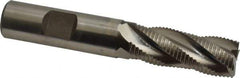 Hertel - 5/8" Diam, Fine Pitch, 1-5/8" LOC, 4 Flute Cobalt Roughing Square End Mill - Uncoated, 3-3/4" OAL, 5/8" Shank Diam, Single End, Centercutting, 30° Helix - USA Tool & Supply