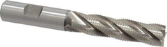 Hertel - 5/8" Diam, Fine Pitch, 2-1/2" LOC, 4 Flute Cobalt Roughing Square End Mill - Uncoated, 4-5/8" OAL, 5/8" Shank Diam, Single End, Centercutting, 30° Helix - USA Tool & Supply