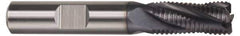 Hertel - 1/2" Diam, Fine Pitch, 1-1/4" LOC, 4 Flute Cobalt Roughing Square End Mill - TiCN Finish, 3-1/4" OAL, 1/2" Shank Diam, Single End, 30° Helix - USA Tool & Supply
