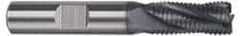 Niagara Cutter - 3/4" Diam, Fine Pitch, 1-1/4" LOC, 4 Flute Cobalt Roughing Square End Mill - TiCN Finish, 3-1/2" OAL, 3/4" Shank Diam, Single End, 30° Helix - USA Tool & Supply