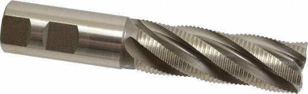 Hertel - 1" Diam, Fine Pitch, 3" LOC, 5 Flute Cobalt Roughing Square End Mill - Uncoated, 5-1/2" OAL, 1" Shank Diam, Single End, Centercutting, 30° Helix - USA Tool & Supply