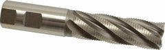 Hertel - 1" Diam, Fine Pitch, 3" LOC, 5 Flute Cobalt Roughing Square End Mill - Uncoated, 5-1/2" OAL, 1" Shank Diam, Single End, Centercutting, 30° Helix - USA Tool & Supply