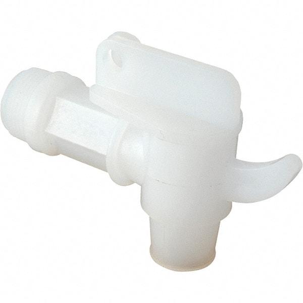 Vestil - 3/4" NPT Polyethylene Adjustable Drum Faucet - 4" Long Extension - USA Tool & Supply