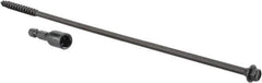 Value Collection - 1/4", 10" OAL, Hex Head Wood Screw - Steel - USA Tool & Supply