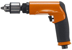 Dotco - 1/2" Keyed Chuck - Pistol Grip Handle, 500 RPM, 0.9 hp, 90 psi - USA Tool & Supply