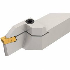 Iscar - External Thread, 2.36" Max Depth of Cut, 6mm Min Groove Width, 140mm OAL, Right Hand Indexable Grooving Cutoff Toolholder - 25mm Shank Height x 25mm Shank Width, GI../TIP.. Insert Style, GHG Toolholder Style, Series Cut Grip - USA Tool & Supply