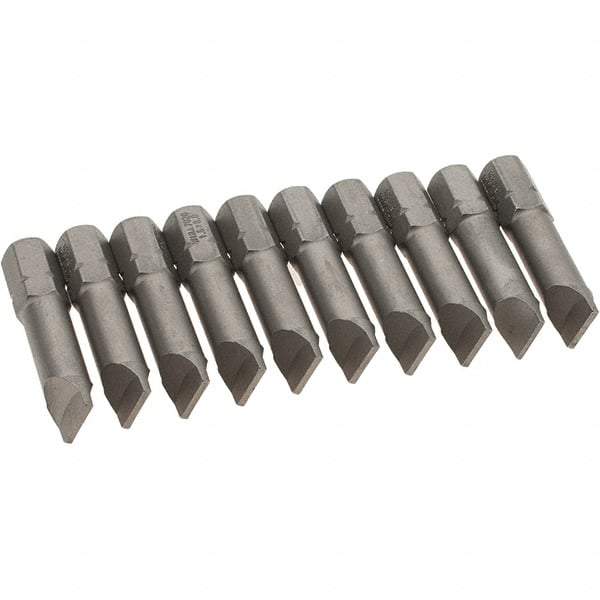 Wiha - Slotted Screwdriver Bits Reversible: NonReversible Blade Width (Inch): 5/16 - USA Tool & Supply