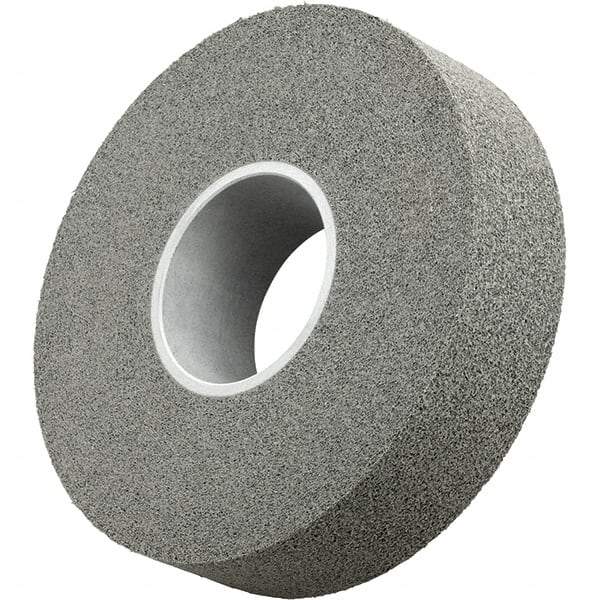 3M - 12" Diam, 1/2" Face Width, 5" Center Hole, Medium Grade, Silicon Carbide Deburring Wheel - Convolute, Density 8 Grade - USA Tool & Supply