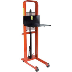 Wesco Industrial Products - 1,000 Lb Capacity, 68" Lift Height, Steel Stacker Manually Operated Lift - USA Tool & Supply