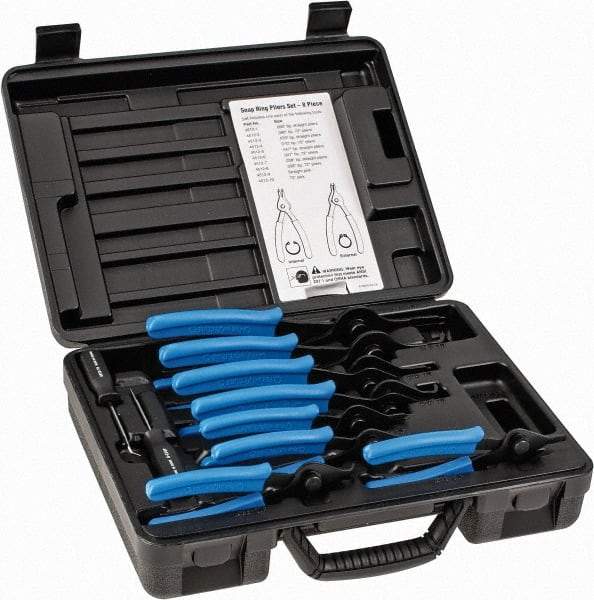 OTC - 10 Piece, Internal/External Snap Ring Pliers Set - For Use with All Vehicles - USA Tool & Supply