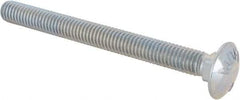 Value Collection - 3/8-16 UNC 4" Length Under Head, Standard Square Neck, Carriage Bolt - Grade 5 Steel, Zinc-Plated Finish - USA Tool & Supply