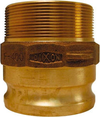 Dixon Valve & Coupling - 2" Brass Cam & Groove Suction & Discharge Hose Male Adapter Male NPT Thread - Part F, 2" Thread, 250 Max psi - USA Tool & Supply