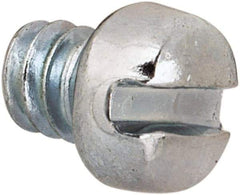 Value Collection - #4-40 UNC, 1/8" Length Under Head Slotted Drive Machine Screw - Fillister Head, Grade J82 Steel, Zinc-Plated Finish, Without Washer - USA Tool & Supply