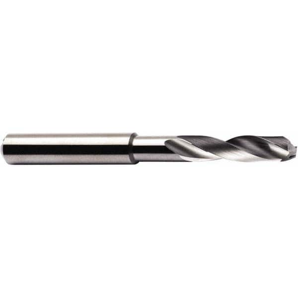 Seco - 23/64" 140° Spiral Flute Solid Carbide Screw Machine Drill Bit - USA Tool & Supply