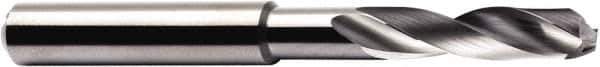 Seco - 7/16" 140° Spiral Flute Solid Carbide Screw Machine Drill Bit - Multilayer TiAlN Finish, Right Hand Cut, 2.165" Flute Length, 4.016" OAL, Through Coolant - USA Tool & Supply