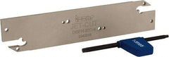 Iscar - 4" Groove Width, Neutral Cut, DGFH Indexable Grooving Blade - DG.4..C Insert Style, Series Do-Grip & Heli-Grip - USA Tool & Supply