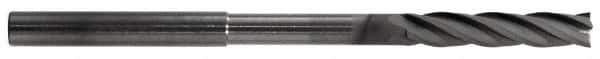 RobbJack - 1/4", 4 Flute, Solid Carbide, 0.015" Corner Radius End Mill - 4" OAL, 1-1/4" LOC, Right Hand Cut - USA Tool & Supply