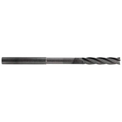 RobbJack - 1/8", 5/8" LOC, 1/8" Shank Diam, 3" OAL, 4 Flute, Solid Carbide Square End Mill - USA Tool & Supply
