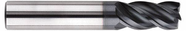 SGS - 5/8", 4 Flute, Single End, Solid Carbide, 0.04" Corner Radius End Mill - 5-1/2" OAL, Right Hand Flute, 3/4" LOC, Right Hand Cut, 3-1/4" Extended Reach - USA Tool & Supply