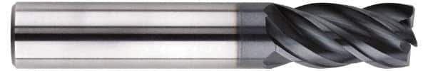SGS - 5/16", 4 Flute, Single End, Solid Carbide, 0.04" Corner Radius End Mill - 2-1/2" OAL, Right Hand Flute, 13/32" LOC, Right Hand Cut, 1" Extended Reach - USA Tool & Supply