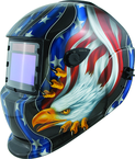 #41265 - Solar Powered Welding Helmet - Eagle/Flag - Replacement Lens: 4.5x3.5" Part # 41264 - USA Tool & Supply