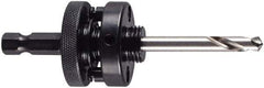 M.K. MORSE - 1-1/4 to 6" Tool Diam Compatibility, Hex Shank, High Speed Steel Integral Pilot Drill, Hole Cutting Tool Arbor - 3/8" Min Chuck, Hex Shank Cross Section, Quick-Change Attachment, For 1-1/4 to 6" Hole Saws - USA Tool & Supply